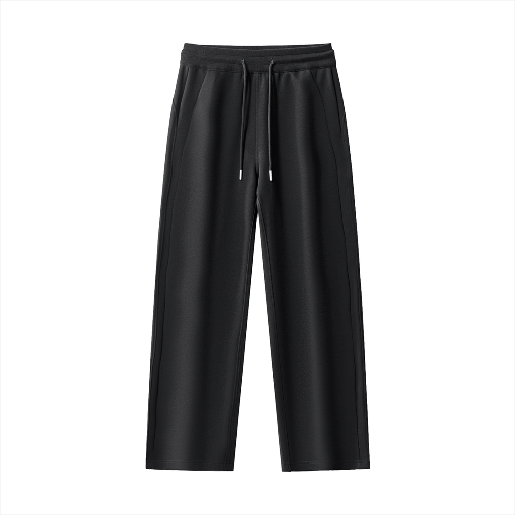CLAIRE DRAWSTRING STRAIGHT-LEG SWEATPANTS