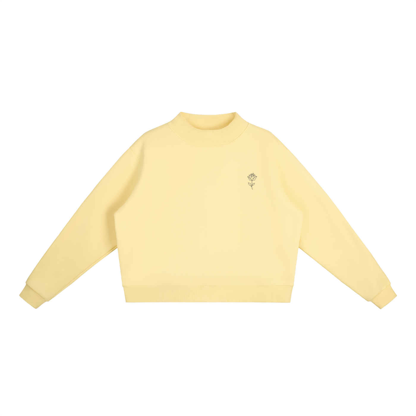NICOLE MID-NECK CREW SWEATSHIRT