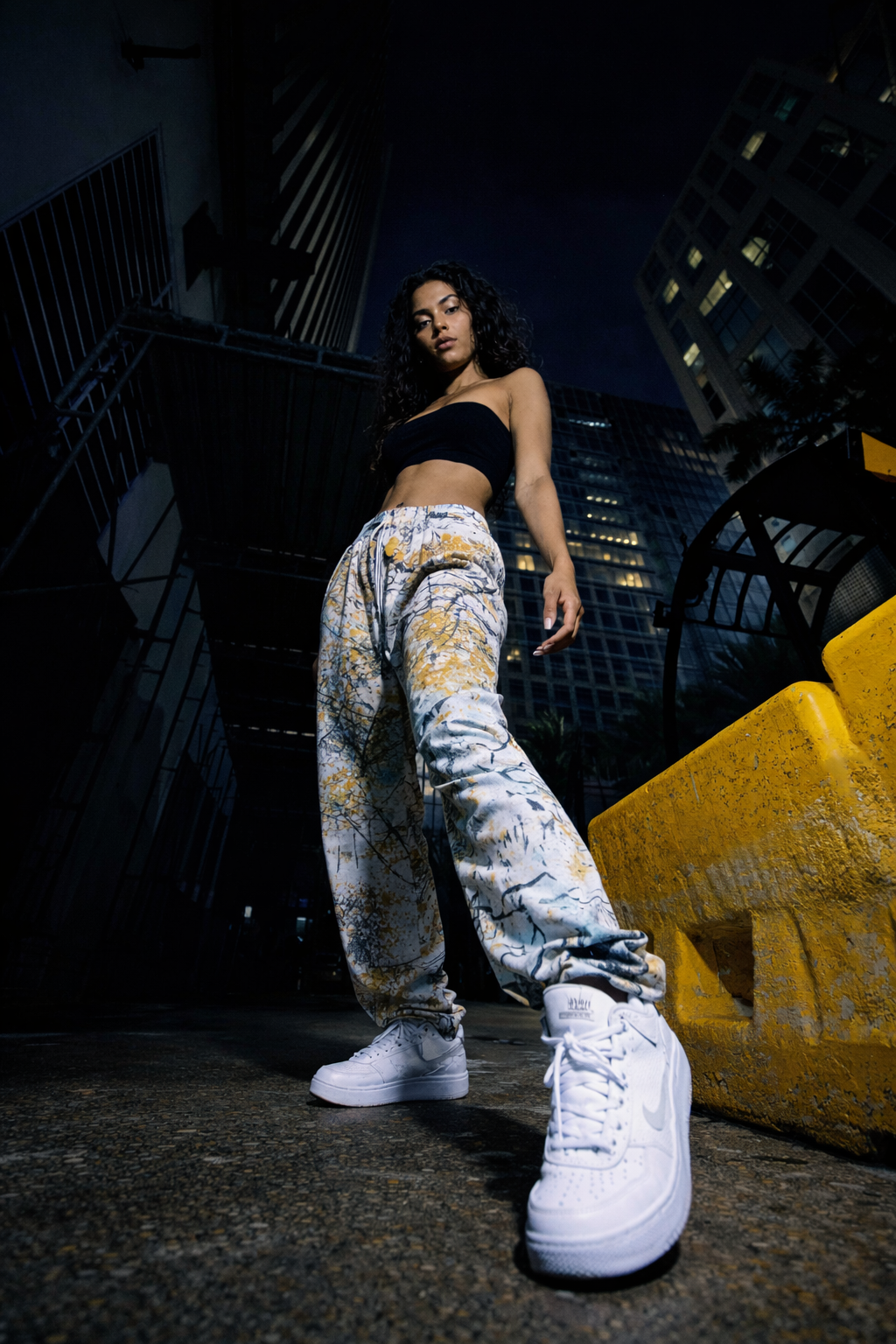 Louis "Graffiti" Wide Leg Joggers