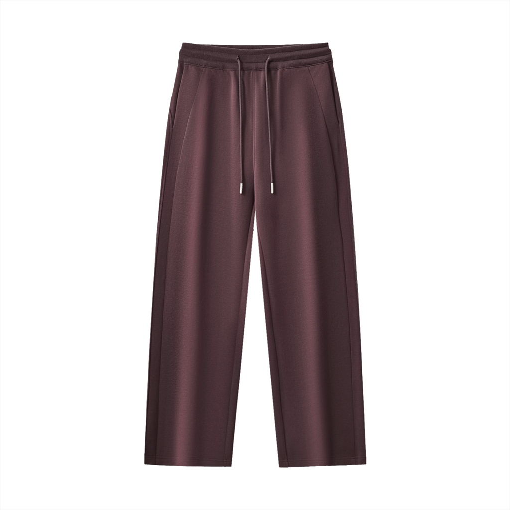 CLAIRE DRAWSTRING STRAIGHT-LEG SWEATPANTS