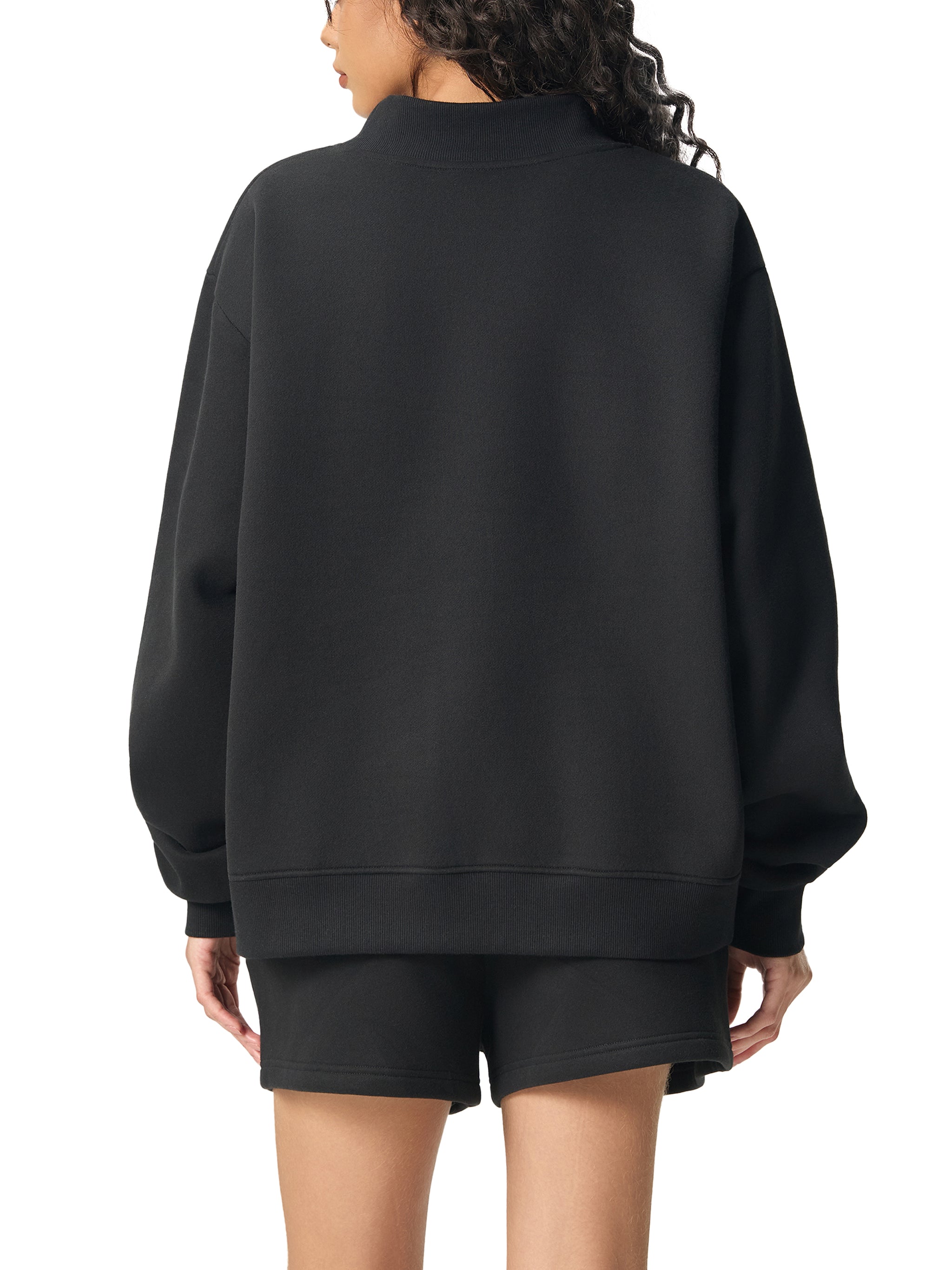 NICOLE MID-NECK CREW SWEATSHIRT